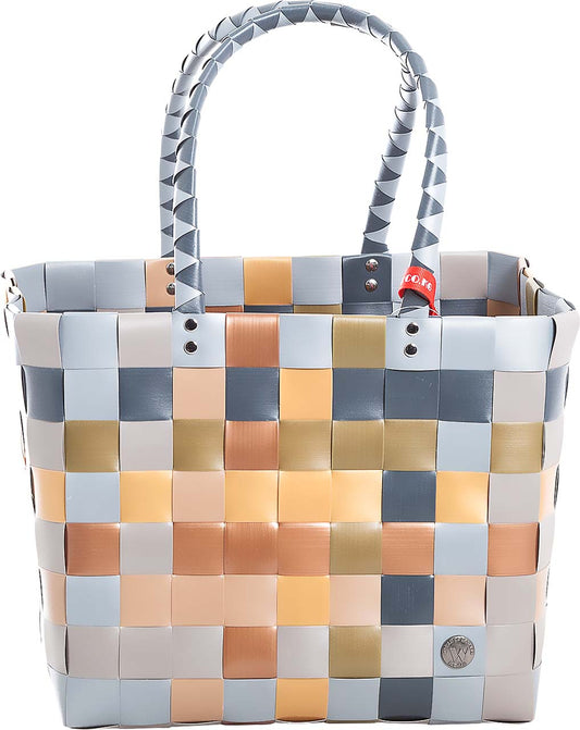 5010-80 Witzgall Einkaufskorb ICE BAG Shopper mehrfarbig (grau-braun-beige-gold)