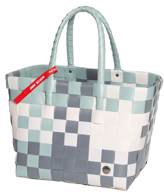 5010-96 Witzgall Einkaufskorb ICE BAG Shopper mehrfarbig (grün-creme-grau)