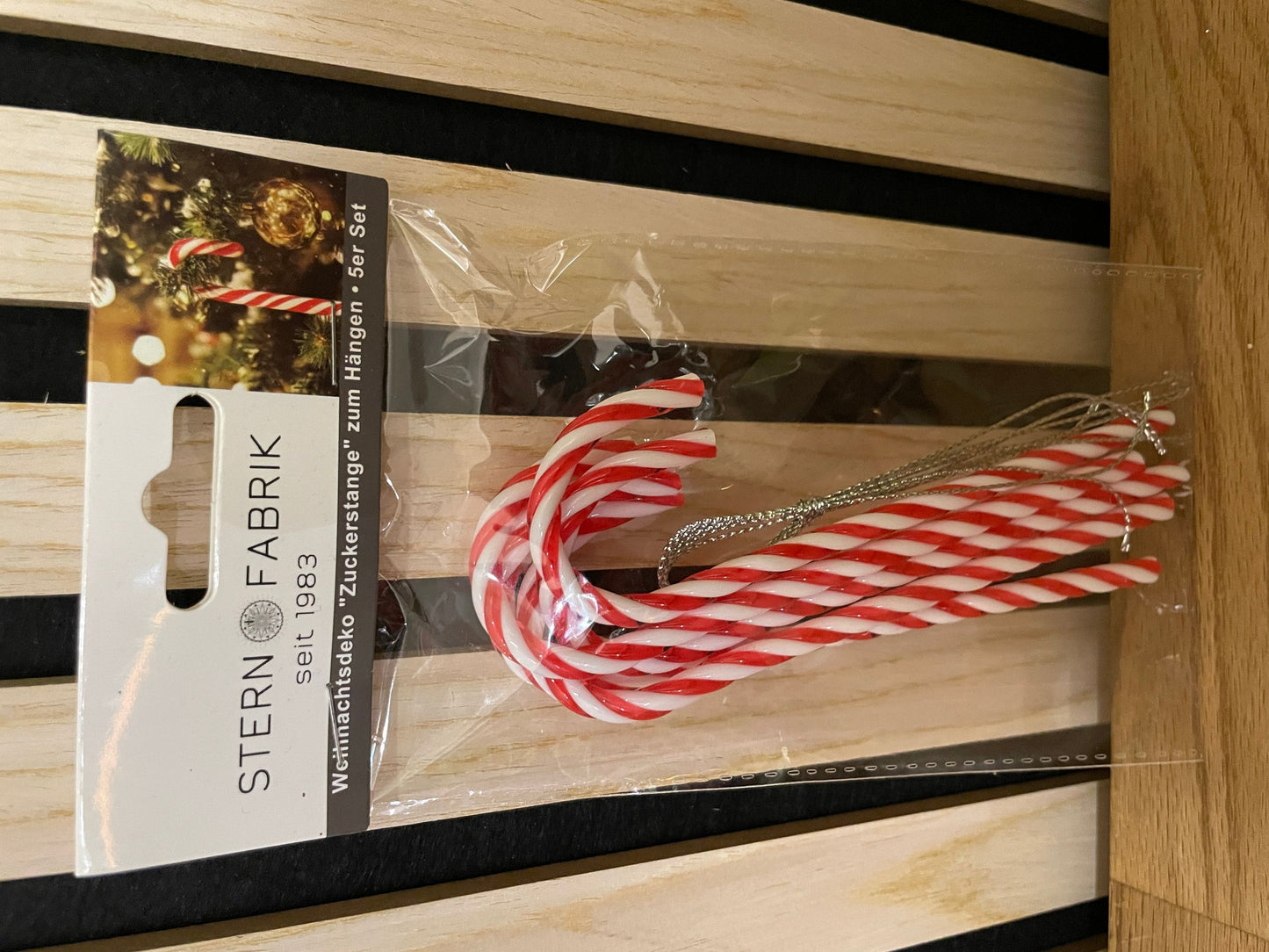 FaS737 Weihnachtsdeko Zuckerstangen 5er