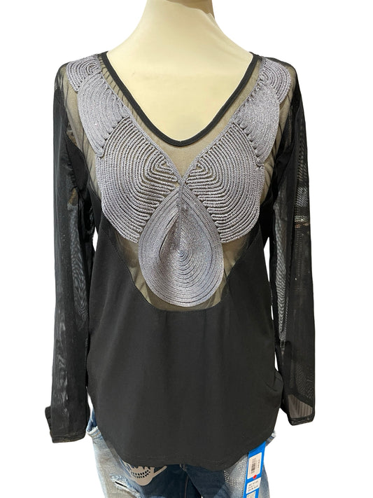 FaS575 Blusenshirt transparent