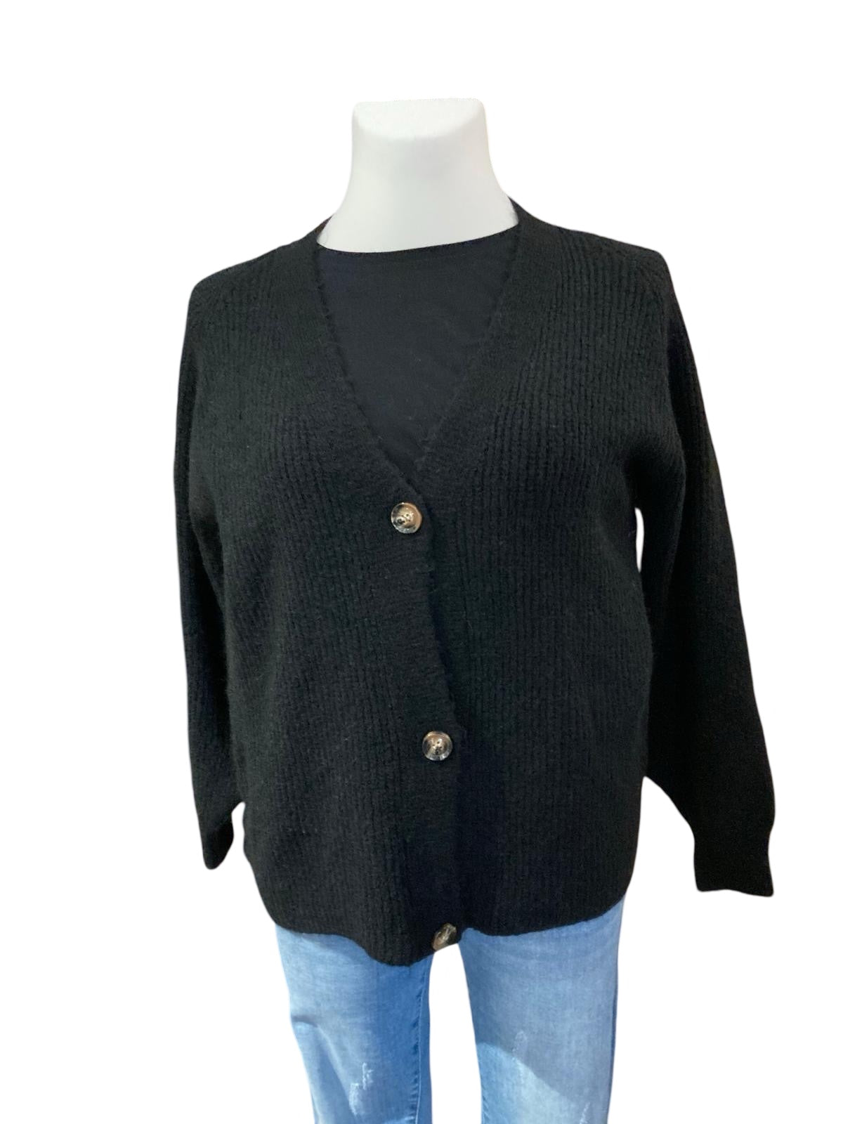 FaS621 Cardigan mit Knöpfen