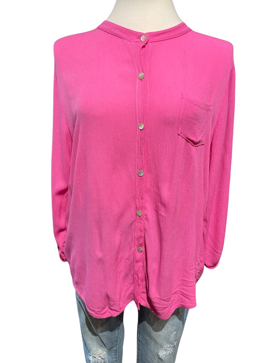 Fas283 Bluse mit Krempelärmeln