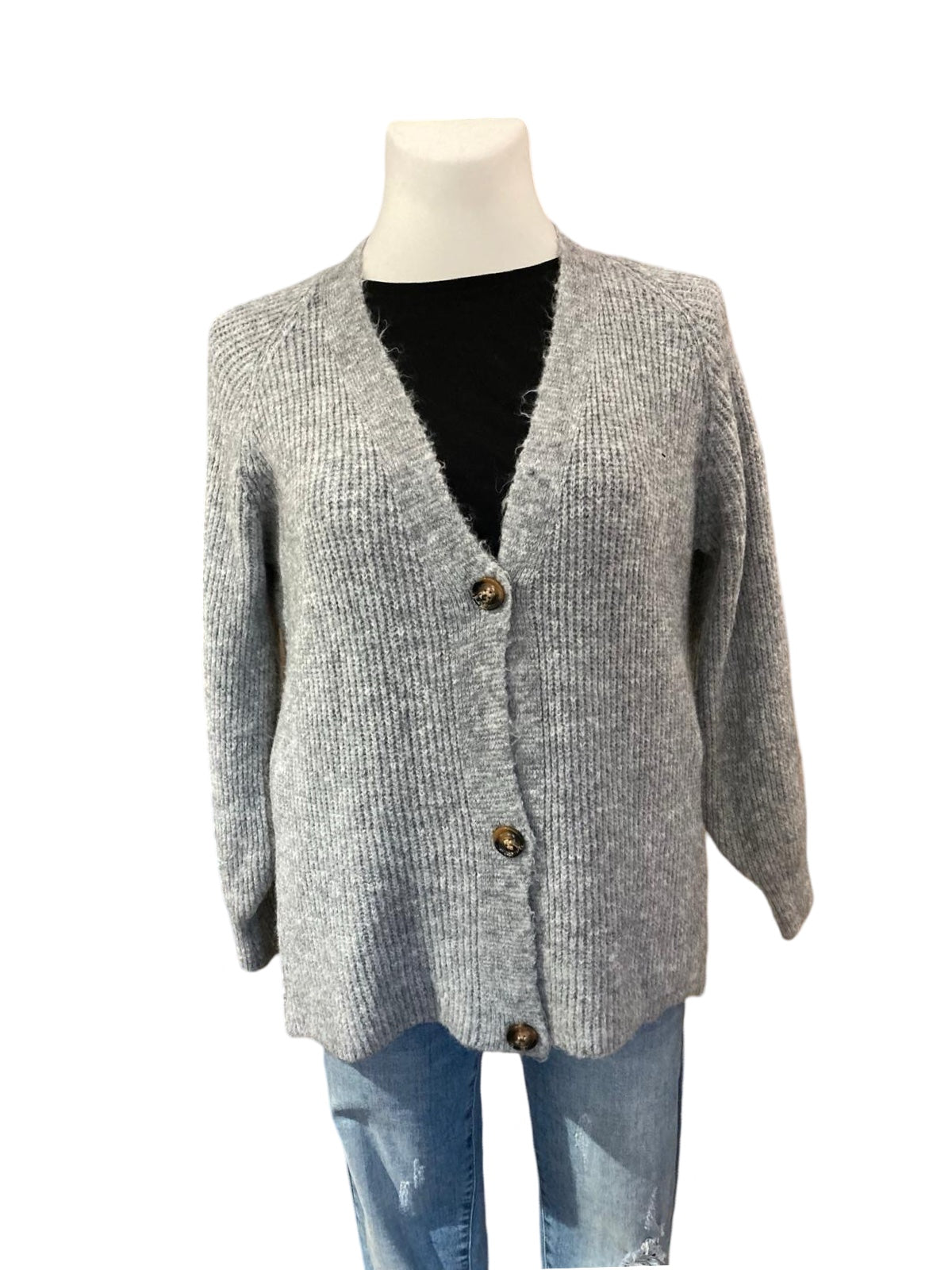 FaS621 Cardigan mit Knöpfen