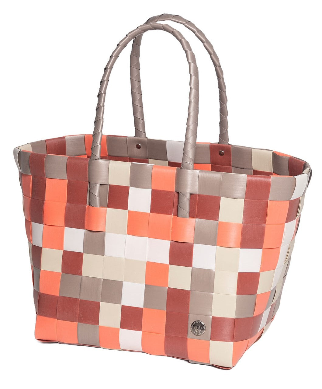 5010-15 Witzgall Einkaufskorb ICE BAG Shopper mehrfarbig (orange-beige-weiß)