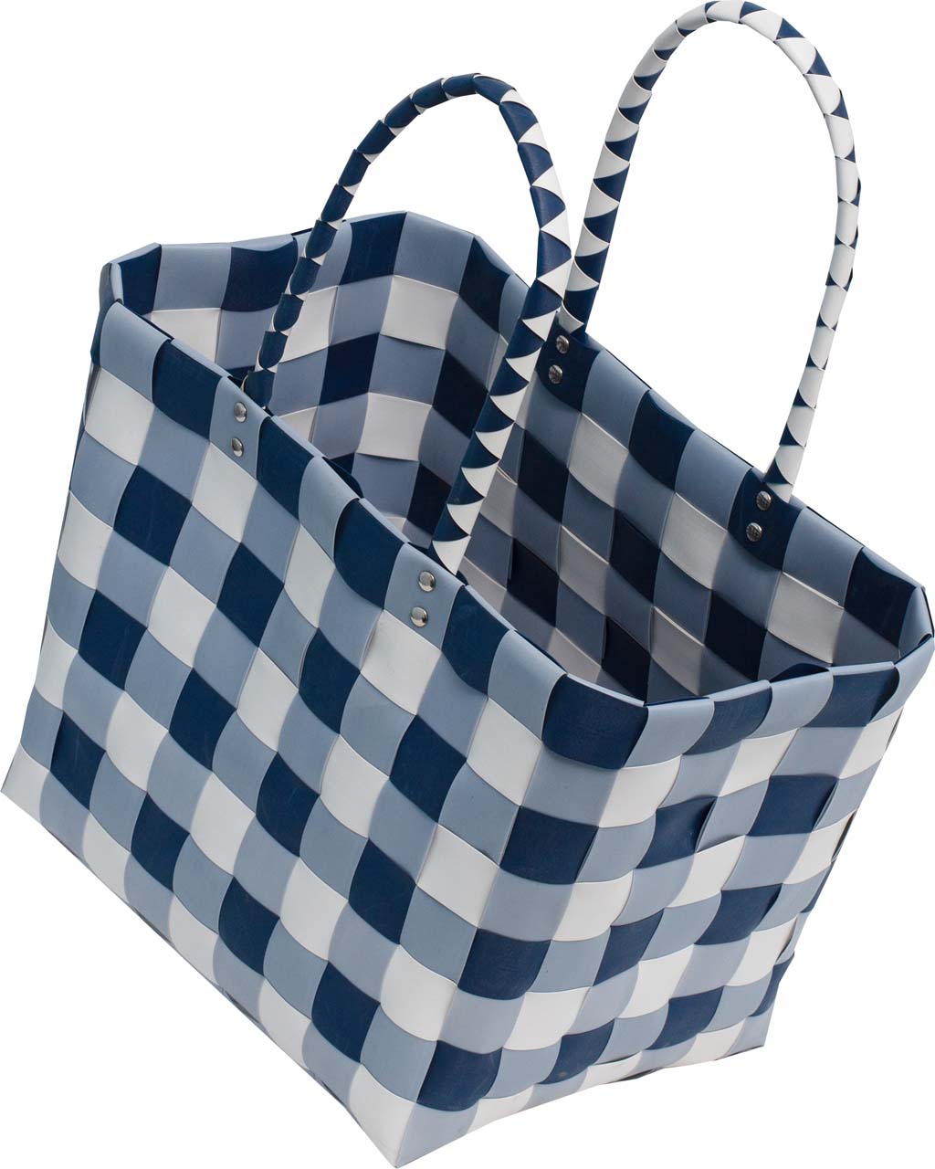 5010-18 Witzgall Einkaufskorb ICE BAG Shopper mehrfarbig (blau-weiß)
