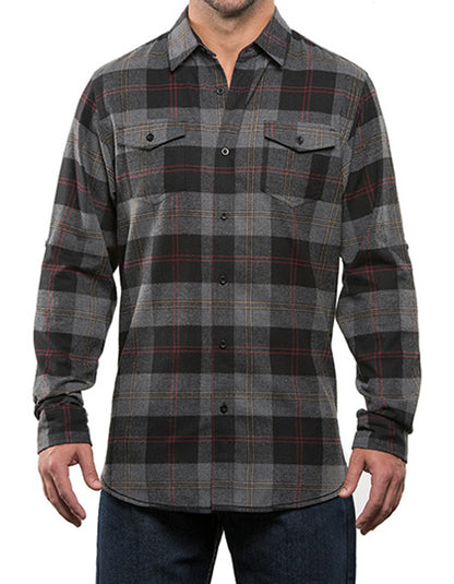 Woven Plaid Flannell Hemd