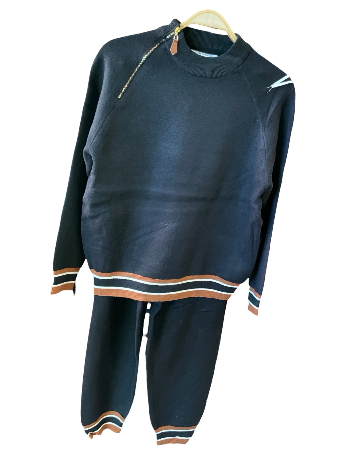 FaS628 Strickpullover und Hose 2-teilig