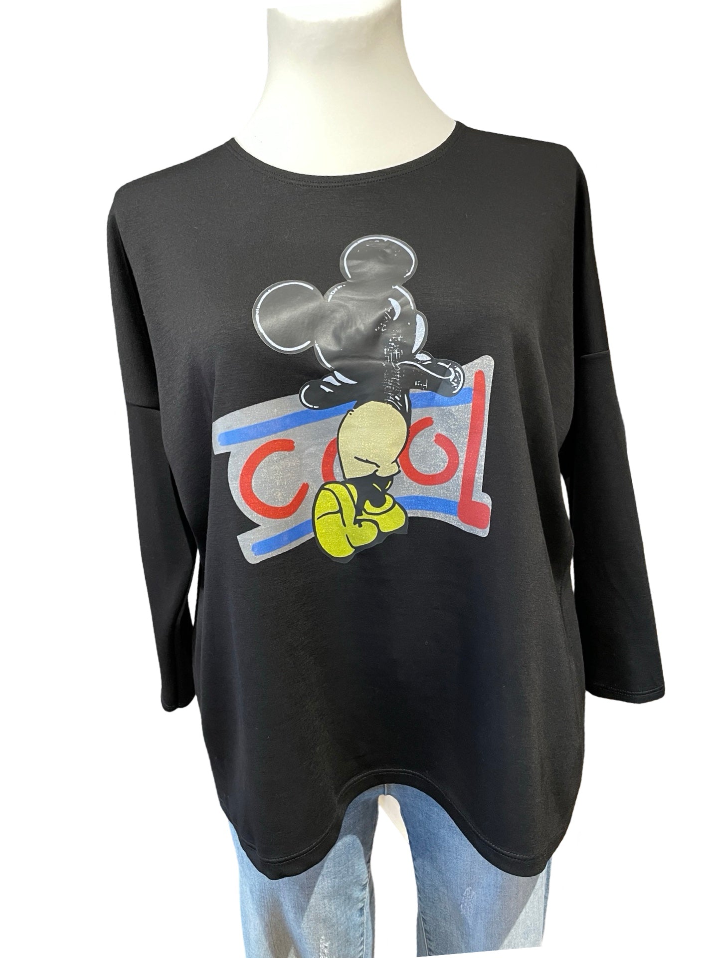 FaS687 Pullover mit Mickeymouse