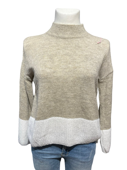 FaS607 Pullover 2-farbig