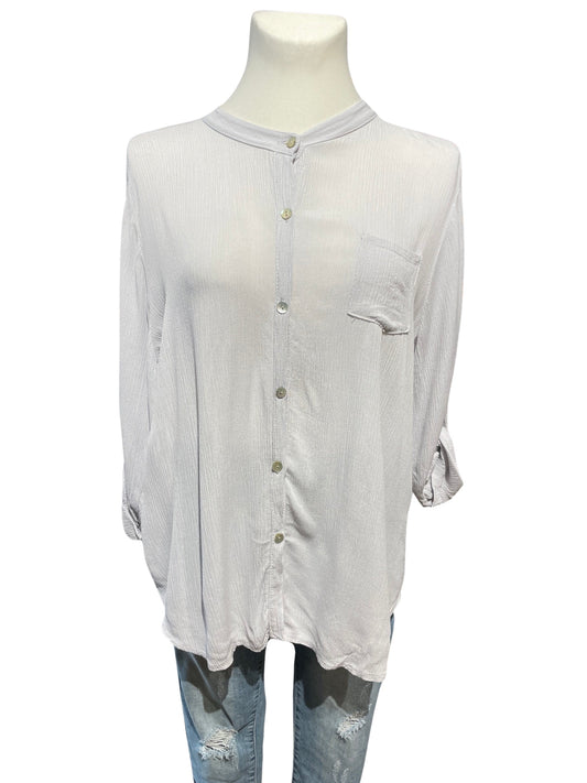 Fas283 Bluse mit Krempelärmeln