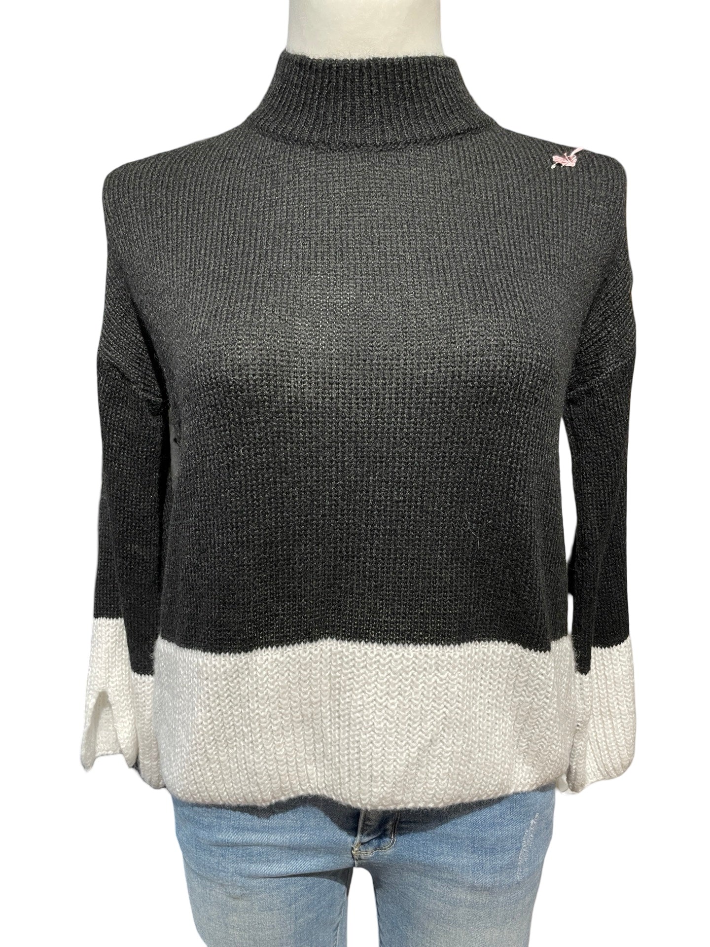 FaS607 Pullover 2-farbig