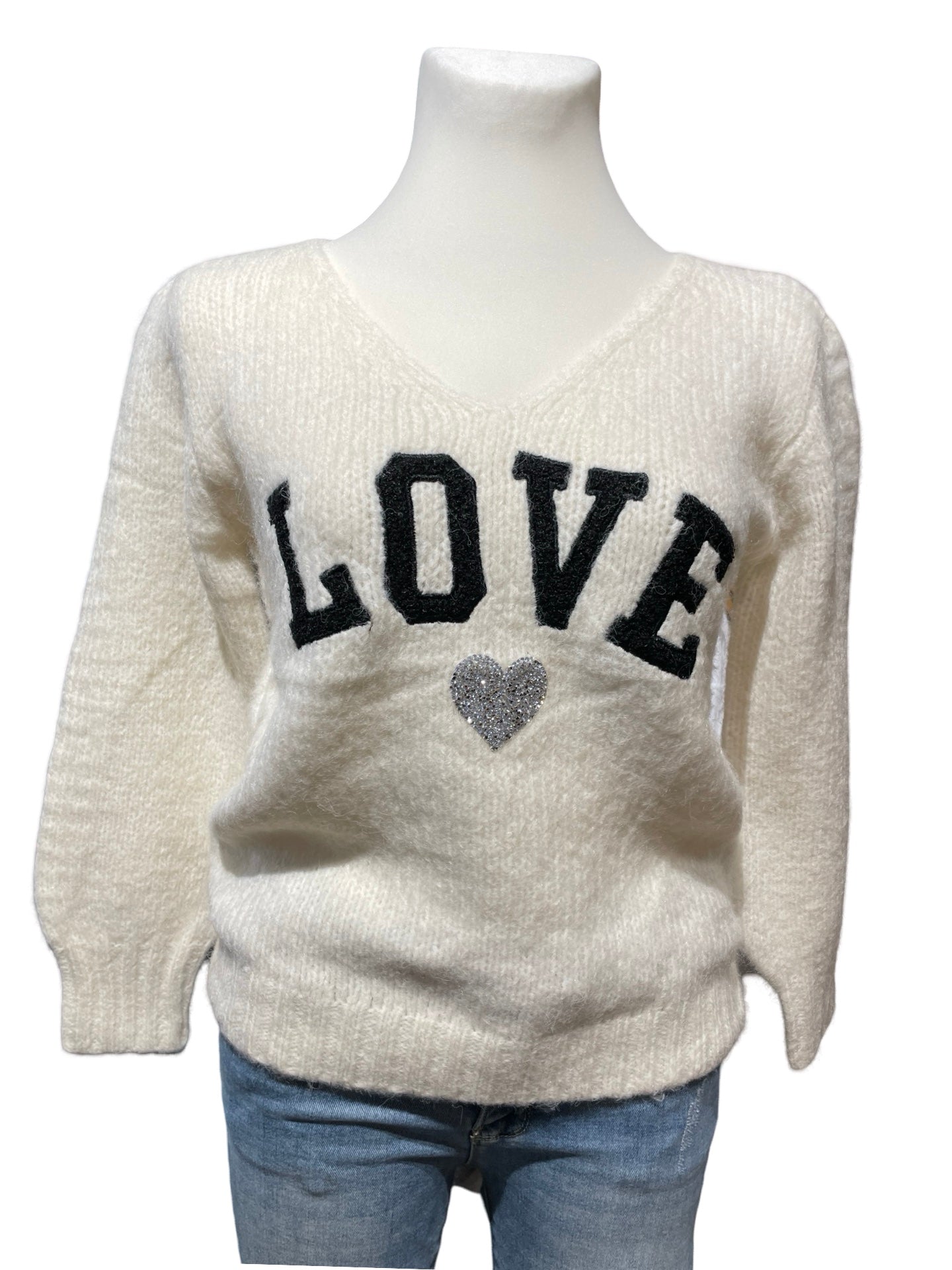 FaS637 Pullover Love Herz