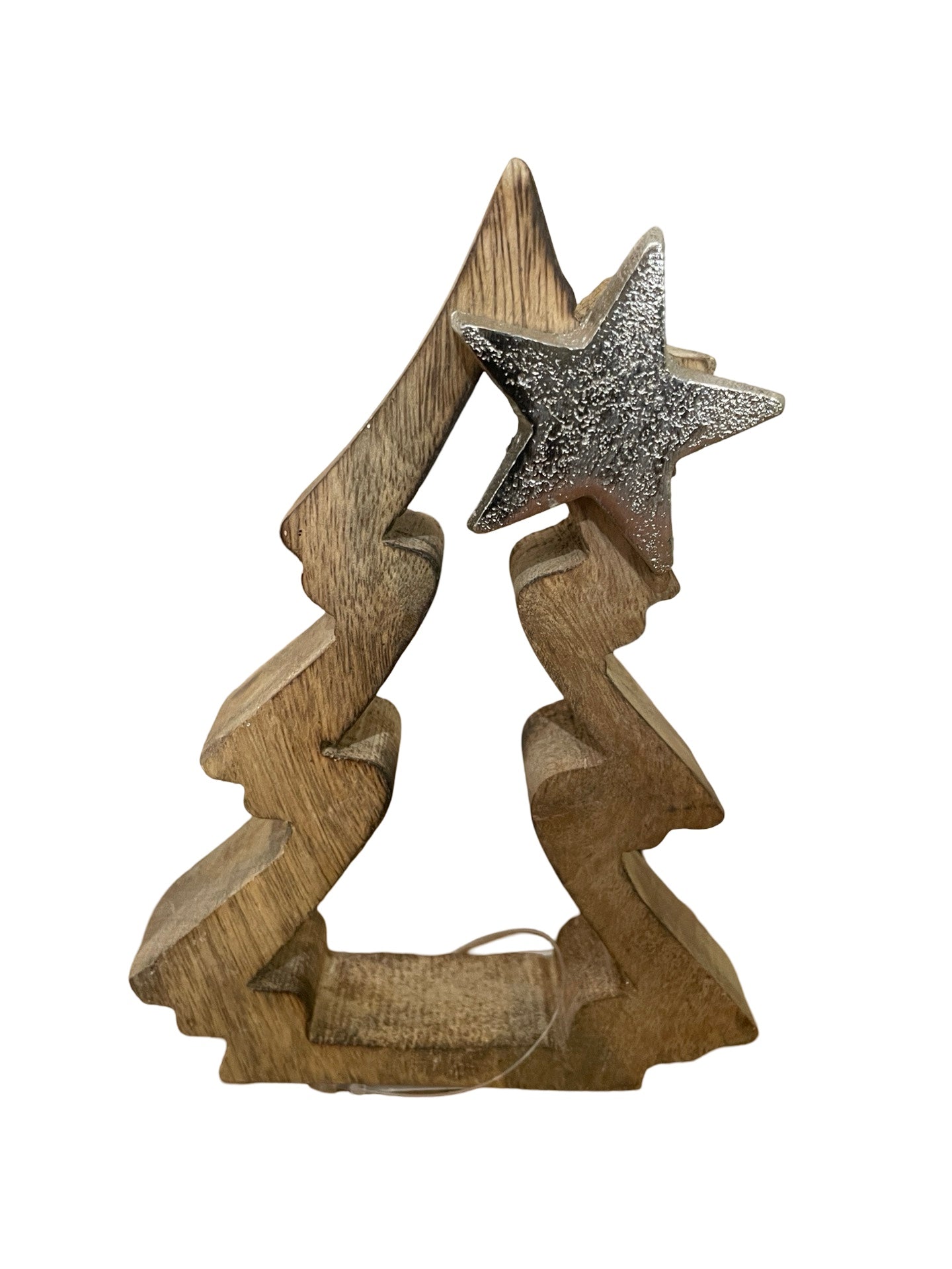 FaS696 Weihnachts Baum Holz mit Stern